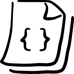 File Code 1 Icon from Freehand Set