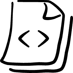 File Code Icon from Freehand Set