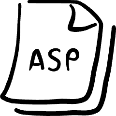 File Code Asp Icon from Freehand Set