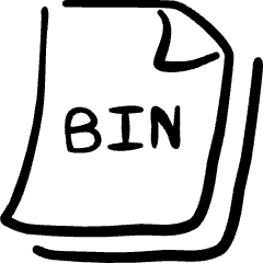 File Code Bin Icon from Freehand Set