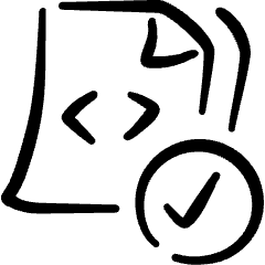 File Code Check 1 Icon from Freehand Set