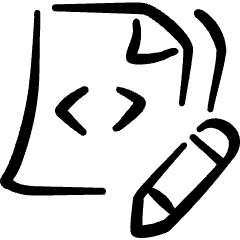 File Code Edit 1 Icon from Freehand Set