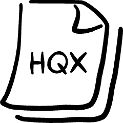 File Code Hqx Icon from Freehand Set