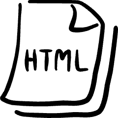 File Code Html Icon from Freehand Set