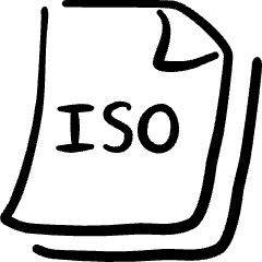 File Code Iso Icon from Freehand Set