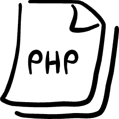 File Code Php Icon from Freehand Set