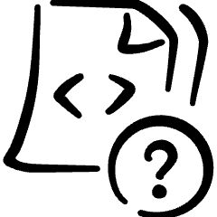 File Code Question 1 Icon from Freehand Set