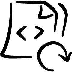 File Code Refresh 1 Icon from Freehand Set