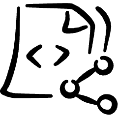 File Code Share 1 Icon from Freehand Set