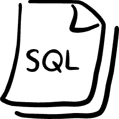 File Code Sql Icon from Freehand Set