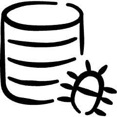 Database Bug Icon from Freehand Set