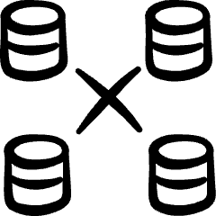 Database Connect Icon from Freehand Set