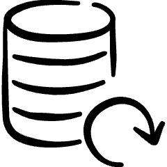 Database Refresh Icon from Freehand Set