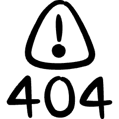Server Error 404 Not Found Icon from Freehand Set