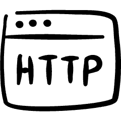 Programming Language Browser Http Icon from Freehand Set