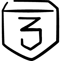 Programming Language Css 3 Icon from Freehand Set