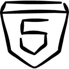 Programming Language Html 5 Icon from Freehand Set