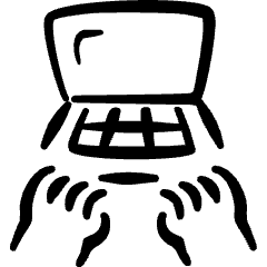 Programming Laptop Type Icon from Freehand Set