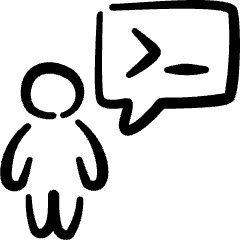 Programming User Chat Icon from Freehand Set