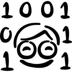 Programming User Head Matrix Icon from Freehand Set