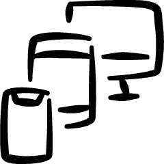 Responsive Design Monitor Phone 1 Icon from Freehand Set