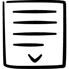 Ui Scroll Down Icon from Freehand Set