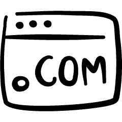 Website Development Browser Com Web Icon from Freehand Set