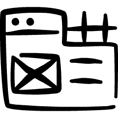 Website Development Build Icon from Freehand Set