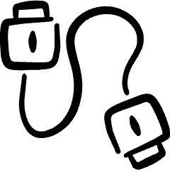 Cables Thunderbolt Icon from Freehand Set