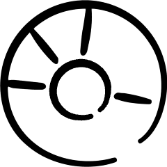 Cd Rom Disc 1 Icon from Freehand Set