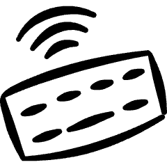 Keyboard Wireless Icon from Freehand Set