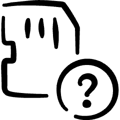 Memory Sd Card Question Icon from Freehand Set