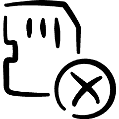 Memory Sd Card Remove Icon from Freehand Set