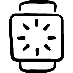 Smart Watch Square Alternate Icon from Freehand Set