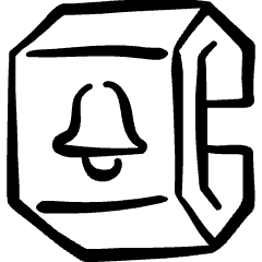 Smart Watch Square Bell Alternate Icon from Freehand Set