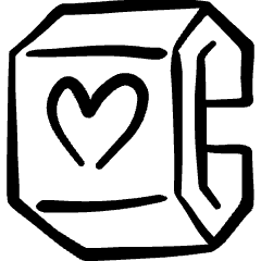 Smart Watch Square Heart Alternate Icon from Freehand Set