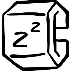 Smart Watch Square Sleep Alternate Icon from Freehand Set