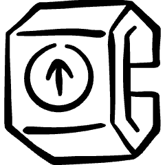 Smart Watch Square Upload Alternate Icon from Freehand Set