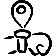 Smart Watch Wrist Location Icon from Freehand Set