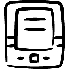 Kindle Read Document Icon from Freehand Set