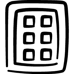 Tablet Application Icon from Freehand Set