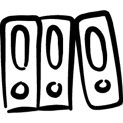 Archive Folders Icon from Freehand Set