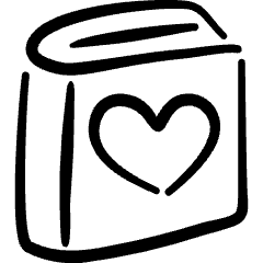 Book Favorite Heart Icon from Freehand Set