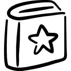 Book Favorite Star 1 Icon from Freehand Set