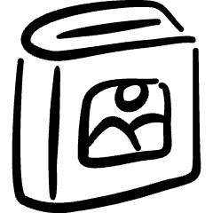 Book Image Icon from Freehand Set