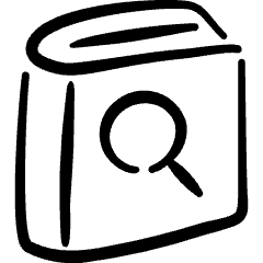 Book Search Icon from Freehand Set