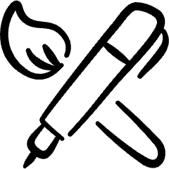 Content Brush Pen Icon from Freehand Set