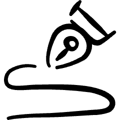 Content Fountain Pen Write Icon from Freehand Set
