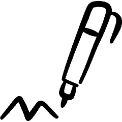 Content Pen Write Icon from Freehand Set