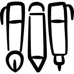 Content Pens Icon from Freehand Set